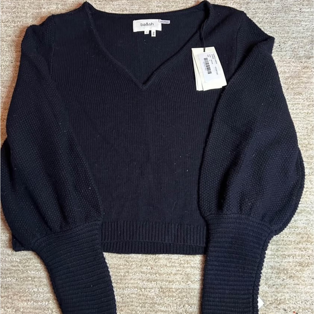 Ba&sh Midnight V-Neck Sweater